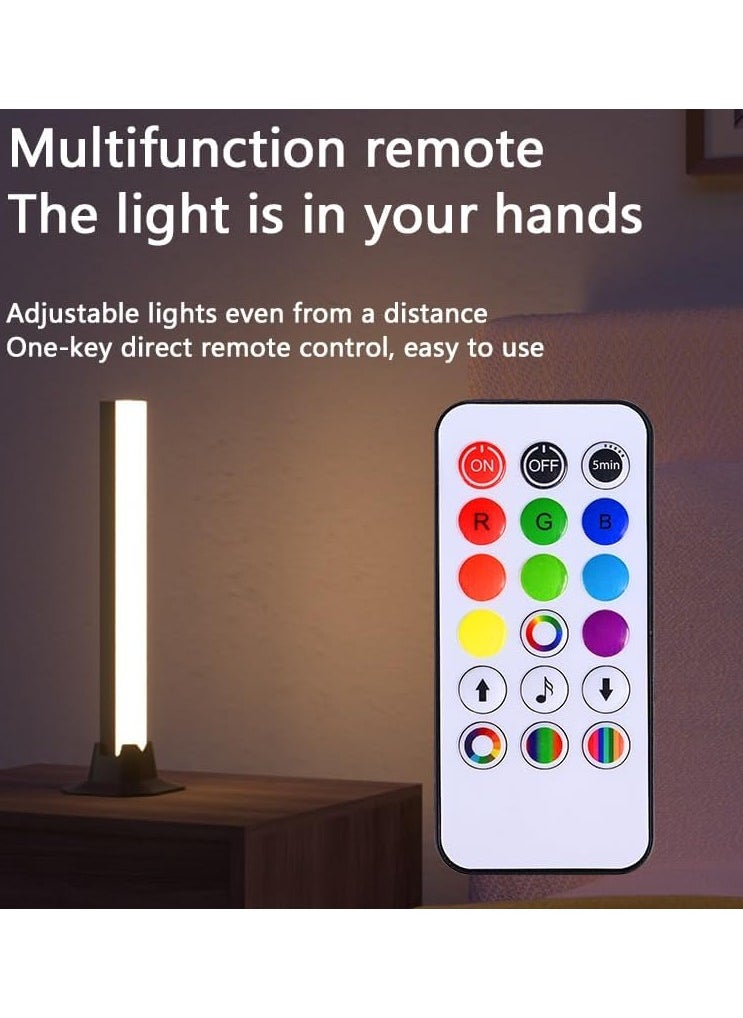 LED Light Bar RGB Lamp, Smart Lighting Tower Starter Kit with Remote for PC, TV, Gaming Room, and Computer - Customizable Smart Lighting for Ambiance and Gaming Setup