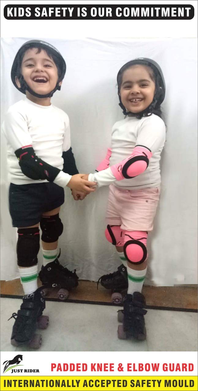 JUST RIDER Skating Kit for Kids (Red, Small- 5-10 Year) - Image 1