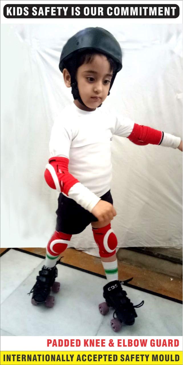 JUST RIDER Skating Kit for Kids (Red, Small- 5-10 Year) - Image 4