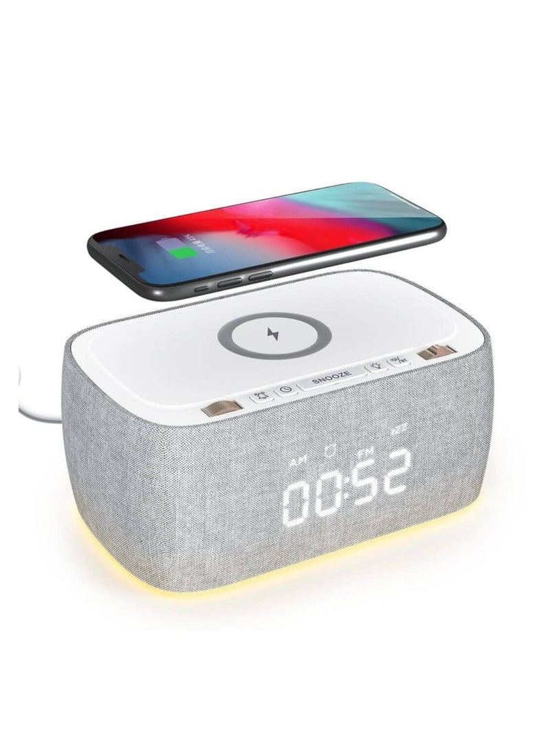 EZVALO EzChrono Air 6-in-1 Alarm Clock with Wireless Charger & Night Light - Image 1