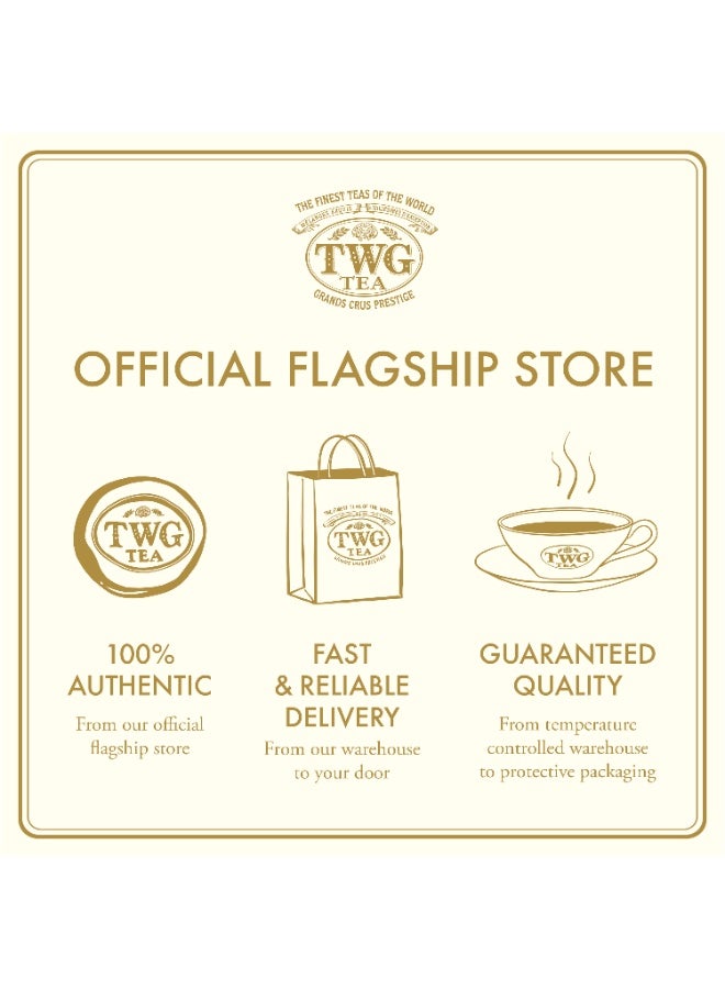 TWG Tea White Night Jasmine Tea | White Tea | 15 Hand Sewn Cotton Teabags | Gift Set - Image 5