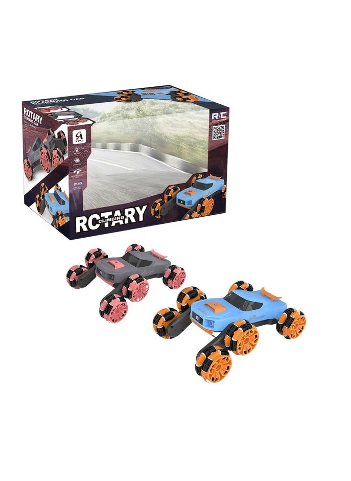 RC Stunt Rotary Climbing Big Twisted RC Car 2.4 GHz Remote Control Climbing Blue