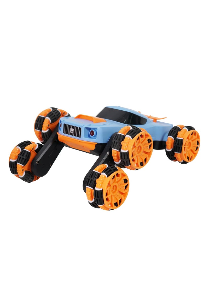 RC Stunt Rotary Climbing Big Twisted RC Car 2.4 GHz Remote Control Climbing Blue