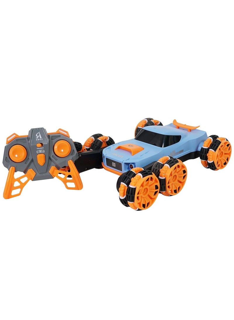 RC Stunt Rotary Climbing Big Twisted RC Car 2.4 GHz Remote Control Climbing Blue