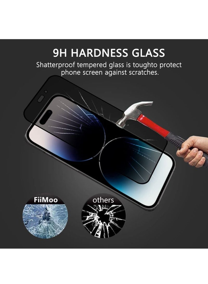 BORTONY Privacy Screen Protector Compatible with 14 Pro Privacy [9H Hardness] [Anti-scratch] Anti-spy Tempered Glass Film for Apple iPhone 14 Pro 6.1 inch - Image 5