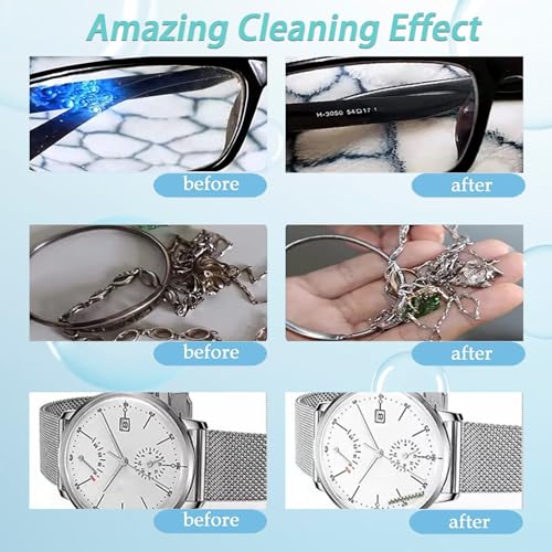 CXRCY 0.8L Ultrasonic Jewelry Cleaner Professional Cleaner Machine for Jewelry Eyeglasses Dental Instruments Rings Diamond Parts Circuit Board Watch - Image 5