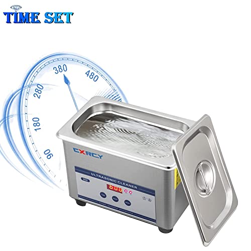 CXRCY 0.8L Ultrasonic Jewelry Cleaner Professional Cleaner Machine for Jewelry Eyeglasses Dental Instruments Rings Diamond Parts Circuit Board Watch - Image 4