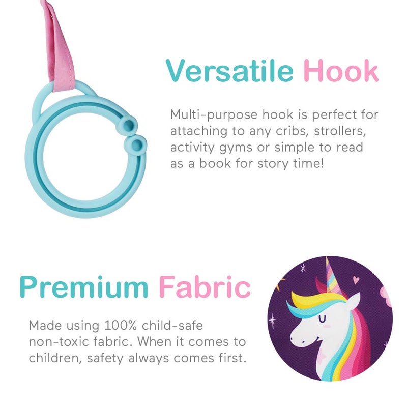 Urban Kiddyâ„¢ Baby's My First Family Album | Soft Photo Cloth Book Gift Set for Newborn Toddler & Kids (Unicorn) - Image 4