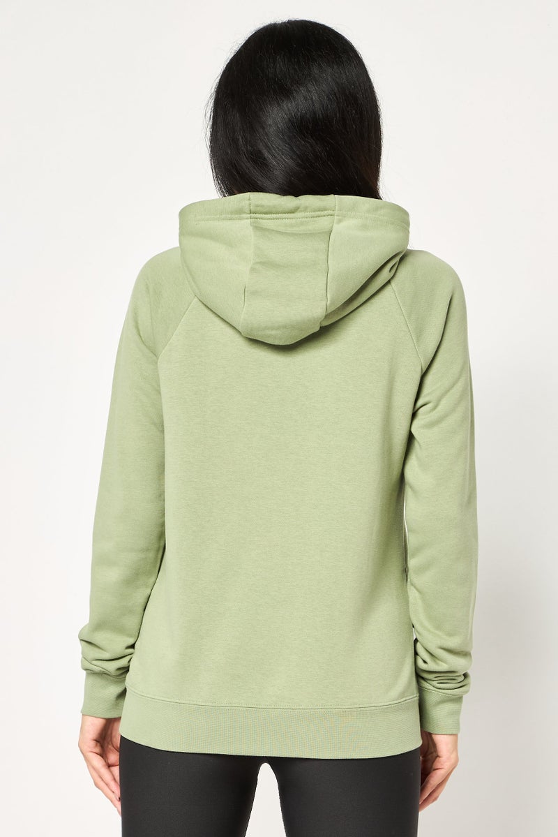 Nike Women Sportswear Fit Long Sleeve Training Hoodie, Sage - Image 2