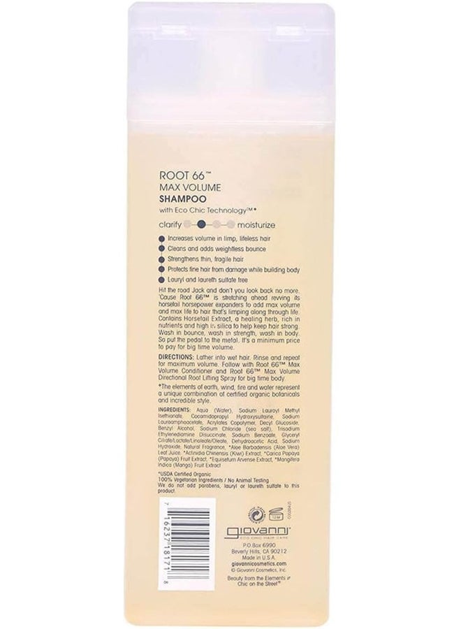Giovanni Root 66 Max Volume Shampoo, Eco Chic Technology 250ml - Image 4