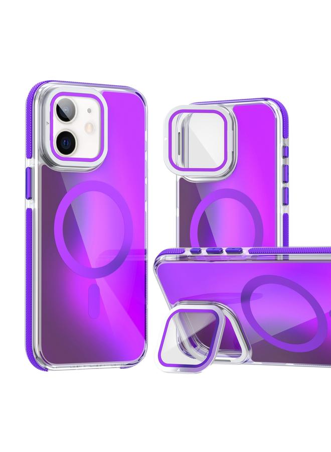 زبون جراب لهاتف iPhone 11 من MagSafe مع غشاء عدسة متدرج اللون مع حامل قابل للطي للعدسات - Image 1