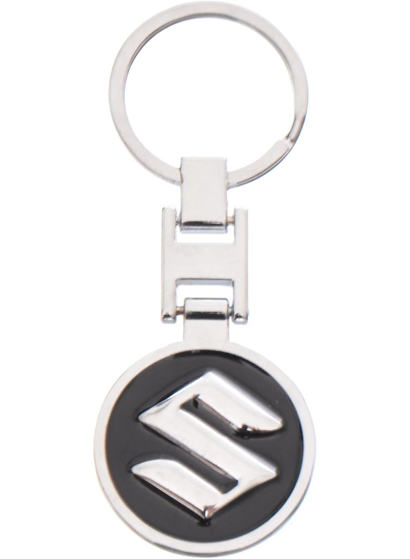 Suzuki Nickel-plated car keychain with a double-sided logo; suitable for car, motorcycle, and household keys – compatible with Suzuki. - Image 1