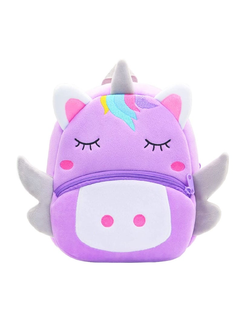 KAKOO Cute Toddler Backpack Toddler Bag Plush Animal Cartoon Mini Travel Bag for Baby Girl Boy 2-6 Years  - Image 1