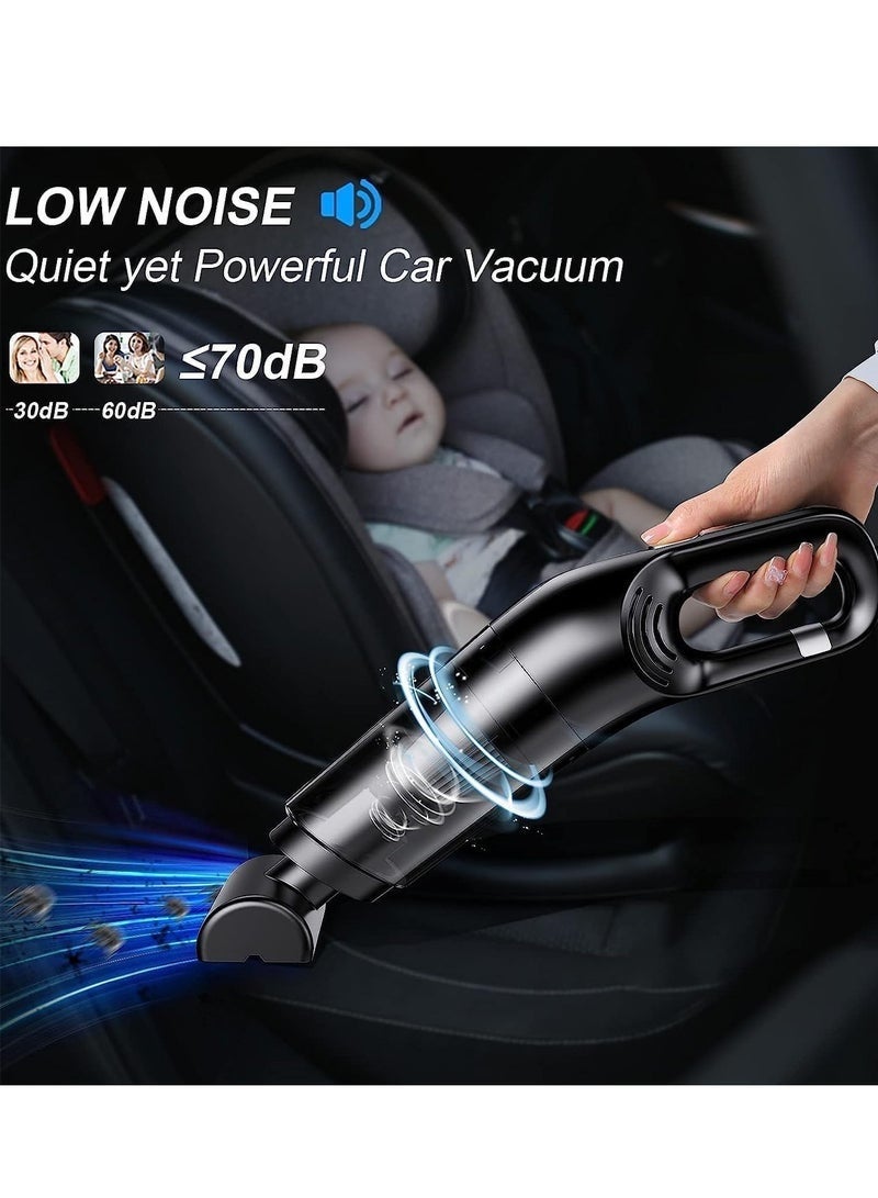 Bukela Vacuum Cleaner Small, Cordless Vacuum Cleaner Wet and Dry with 3 Filters and 3 ​Different Nozzle for Car and Home, 120W - Image 4