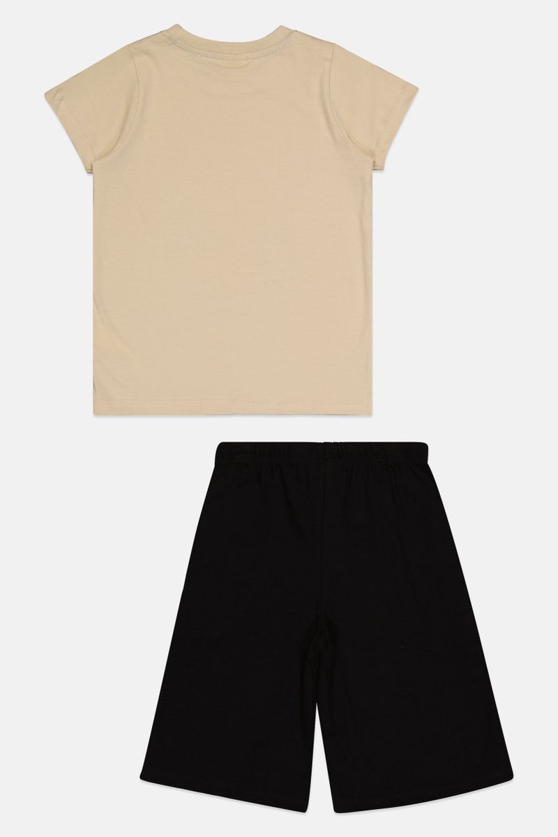 Batman Kids Boy 2 Pieces Short Sleeve Batman T-Shirt And Shorts Set, Multicolor - Image 2