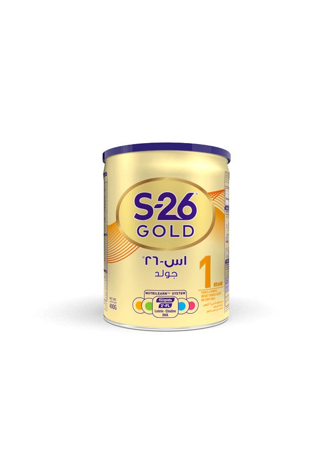 S26 - Gold Baby Formula Stage 1 0-6M- 400 grams - Image 1