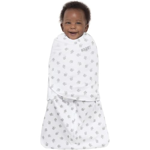HALO 100 Cotton Sleepsack Swaddle 3Way Adjustable Wearable Blanket TOG 15 Lamb Scribble White Newborn 03 Months - Image 3