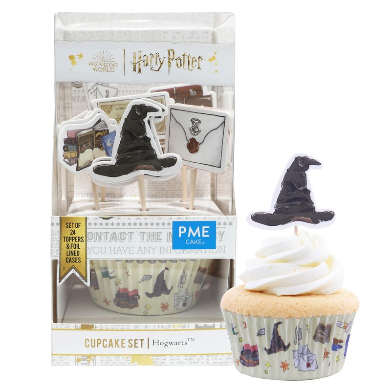 PME Harry Potter Cupcake Cases  Topper Set of 24 Hogwarts