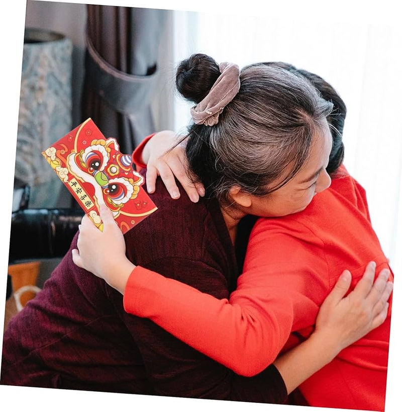 Tehaux 6 قطع ظرف أحمر كرتوني لطيف لمنح الهدايا النقدية في رأس السنة القمرية الصينية - Image 5