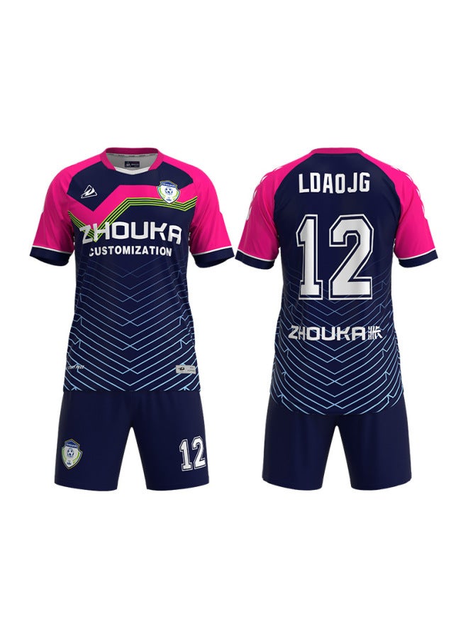 Sublimation Football Clothes Short-sleeved Suit Children's Quick-drying Long-sleeved Sports Training Shirt Team Clothes Football Clothes Customization