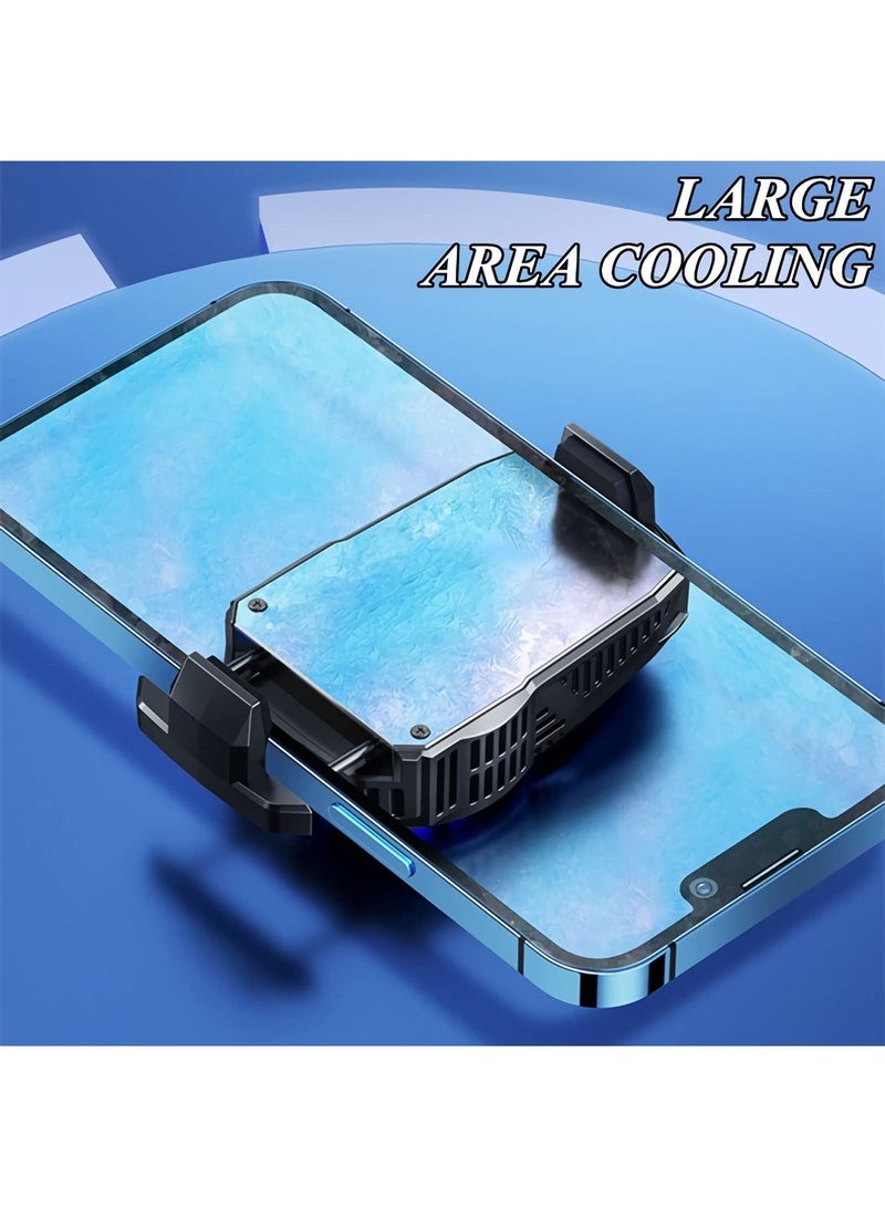 SYOSI Phone Cooler For Gaming Cell Phone Cooling Fan for iPhone Samsung and Moto Smartphone Mobile Phone Radiator for Gaming and Movies LED Temperature Display Battery/USB Powered  - Image 4