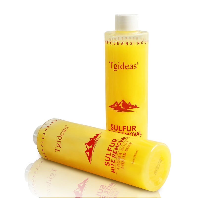 Tgideas Sulfur Soap Body Wash Shampoo - Deep Cleansing for Balancing Skin - Gentle Daily Care for Body and Scalp - 500ml for Men and Women - Image 1