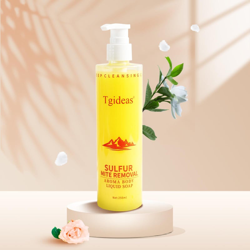Tgideas Sulfur Soap Body Wash Shampoo - Deep Cleansing for Balancing Skin - Gentle Daily Care for Body and Scalp - 500ml for Men and Women - Image 2