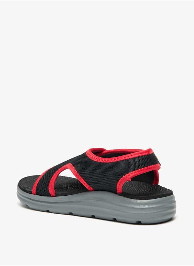 Kappa Boys' Logo Detail Sandals with Back Strap Closure  - Image 2