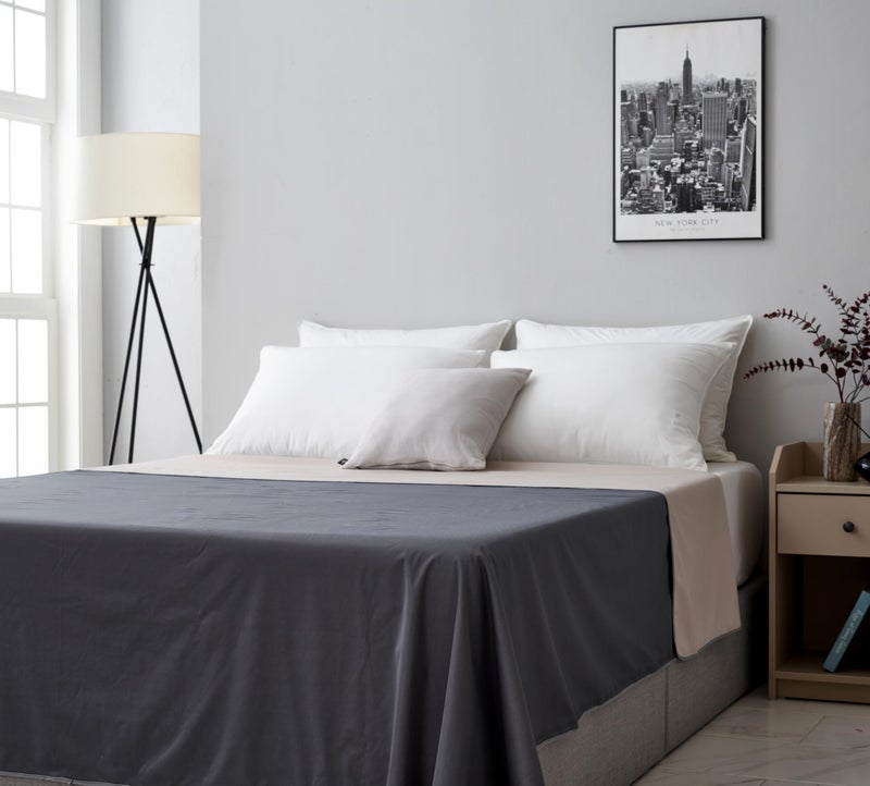 Waterproof Blanket for Bed Intimacy Queen  King Size 95x 90 GreyBeige Waterproof Bed Cover Water Proof Blanket for Bed Leakproof Reversible  Washable