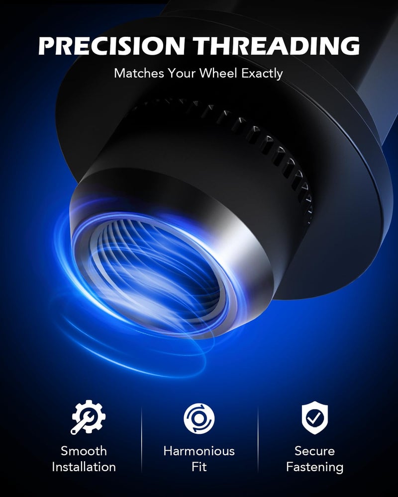 Orion Motor Tech صواميل العجلات أورايون موتور تك M12x1.5 مع مقعد مغناطيسي، 13/16" 21mm سداسي 1.46x1.18 بوصة. صواميل عجلات سوداء متوافقة مع تويوتا كامري RAV4 هايلاندر كورولا تاكوما 4Runner بريوس سيينا، مجموعة من 24 - Image 5