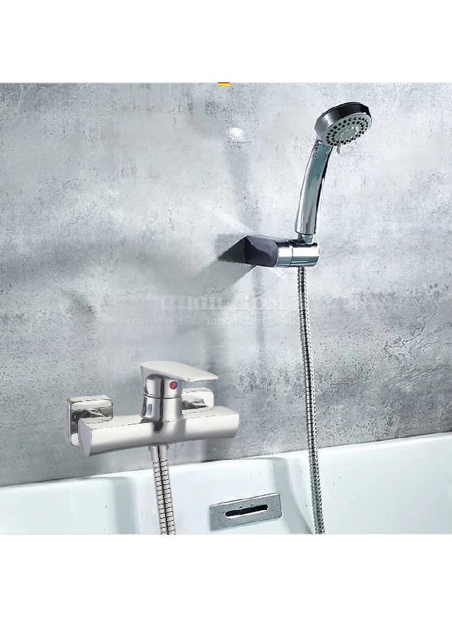 ITG Wall Mount Bathroom Shower Mixer Tap, Chrome Finish, Hot and Cold Water Faucet, Dual Control, Durable Brass, Anti-Rust, SASO Certified, 5-Year Warranty - Image 3