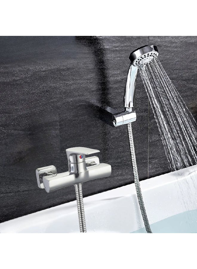 ITG Wall Mount Bathroom Shower Mixer Tap, Chrome Finish, Hot and Cold Water Faucet, Dual Control, Durable Brass, Anti-Rust, SASO Certified, 5-Year Warranty - Image 5