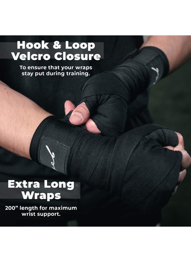 Gold BJJ - Boxing Hand Wraps Extra Long Mexican Style 200" Handwraps For Boxers, Kickboxing, Muay Thai, And Mma - Image 1
