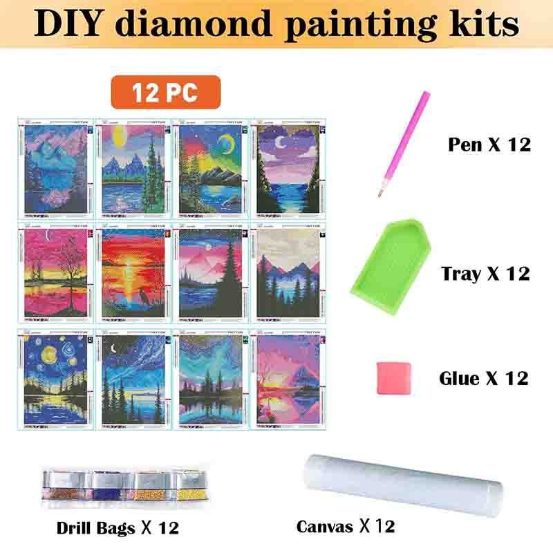 Product 5D Diamond Painting Landscape Movie Decoration Combination Diy Full Diamond Masonry Painting Cross Stitch - Image 5