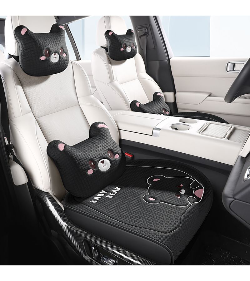 Premium Mysterious Black Anti Slip Car Seat Cover Back Row Three Person Long Mat Universal Fit Balanced Softness And Firmness Enjoyable Driving Experience Hand Wash Or Machine Washable For Year Round Use Compatible With Multiple Vehicle Models - Image 1