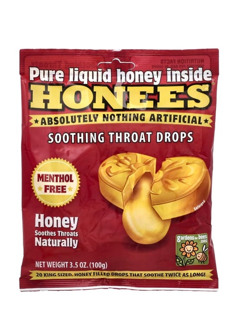Soothing Throat Drops Honey 20 King Size Drops 3.5 oz (100 g)