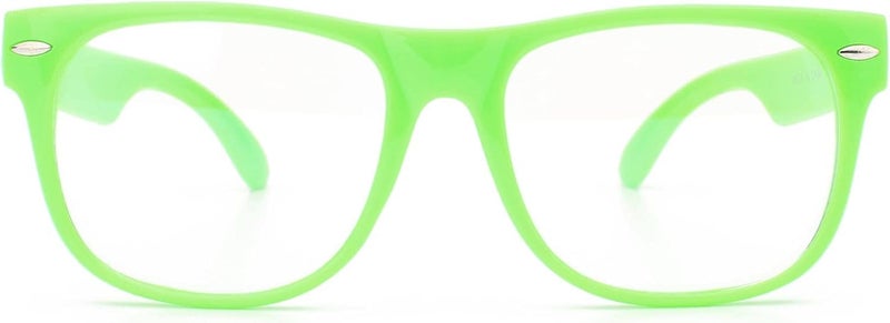 OWL Kids Clear Lens Glasses UV Protection for Children, Colorful Frames Fun Pretend Play Eyewear Non Prescription - Image 2