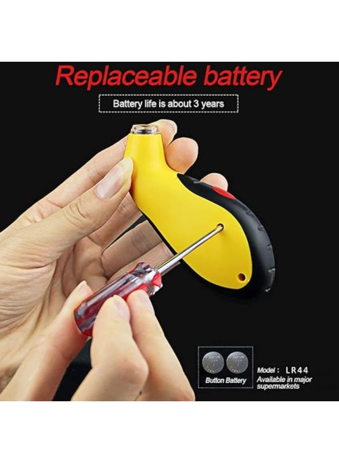 مقياس ضغط الإطارات الرقمي، 100 رطل لكل بوصة مربعة، 4 إعدادات، مقبض محمول وغير قابل للانزلاق مع شاشة LCD بإضاءة خلفية، فوهة مضاءة، عالمي للسيارات والدراجات النارية - Image 5