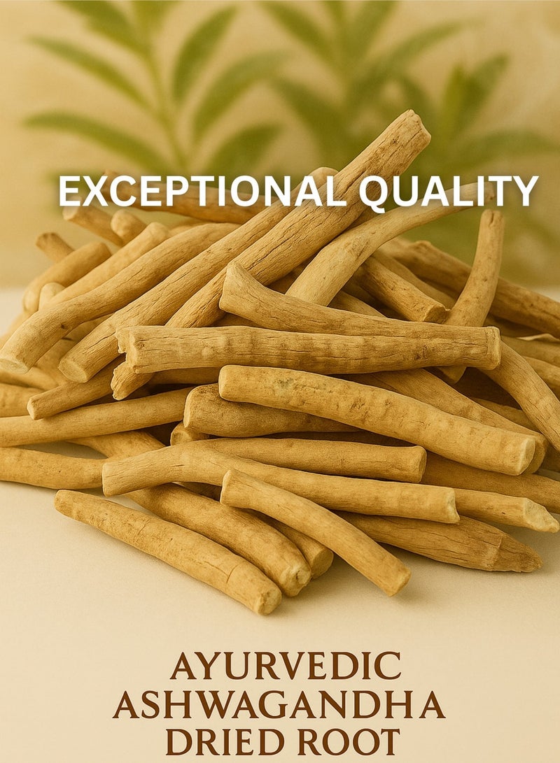 زهر جذر الأشواغاندا الأيورفيدي المجفف | نقي ١٠٠٪، مُصنّف يدويًا، عالي الجودة | مُكمّل عشبي طبيعي من عشبة ويتانيا سومنيفيرا - Image 2