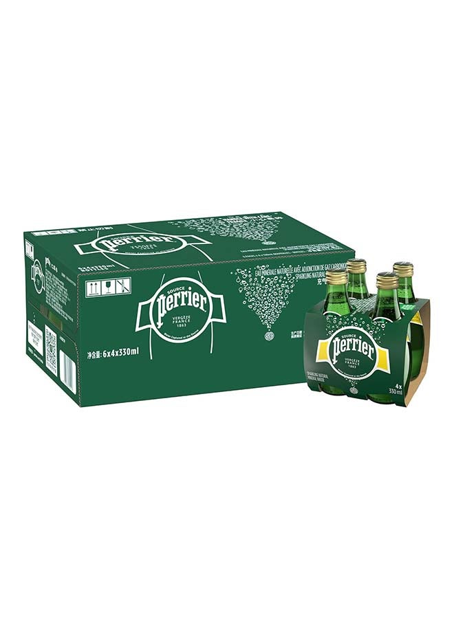 Perrier Sparkling  Water Glass Bottle 330 Ml - Pack of 24 - Image 1