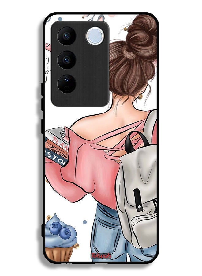 Tolwak Vivo V27e Protective Case Cover Books In Hands - Image 1