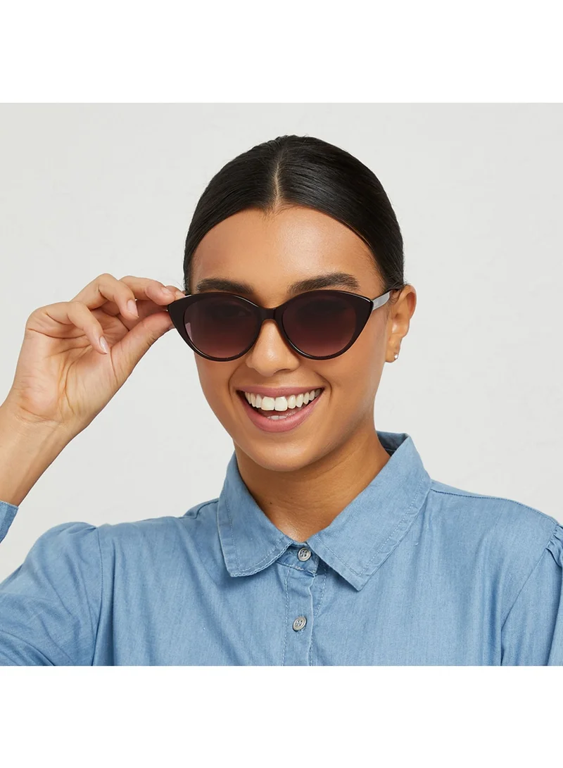 30Sundays EN VOGUE Women Brown Sunglasses - Frame Material: Metal - Lens Color: Brown- Frame Color: Burgundy - Full Rim