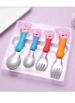 Brain Giggles Brain Giggles Peppa Pig Kids Cutlery 4pc-Set  - Image 2