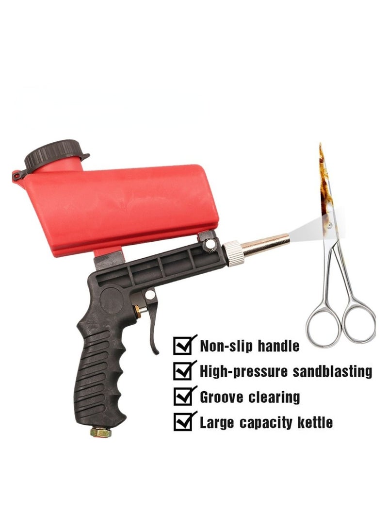 Generic - 90 Psi Portable Sandblaster Spray Gun Sand Removal Red/Black - Image 1