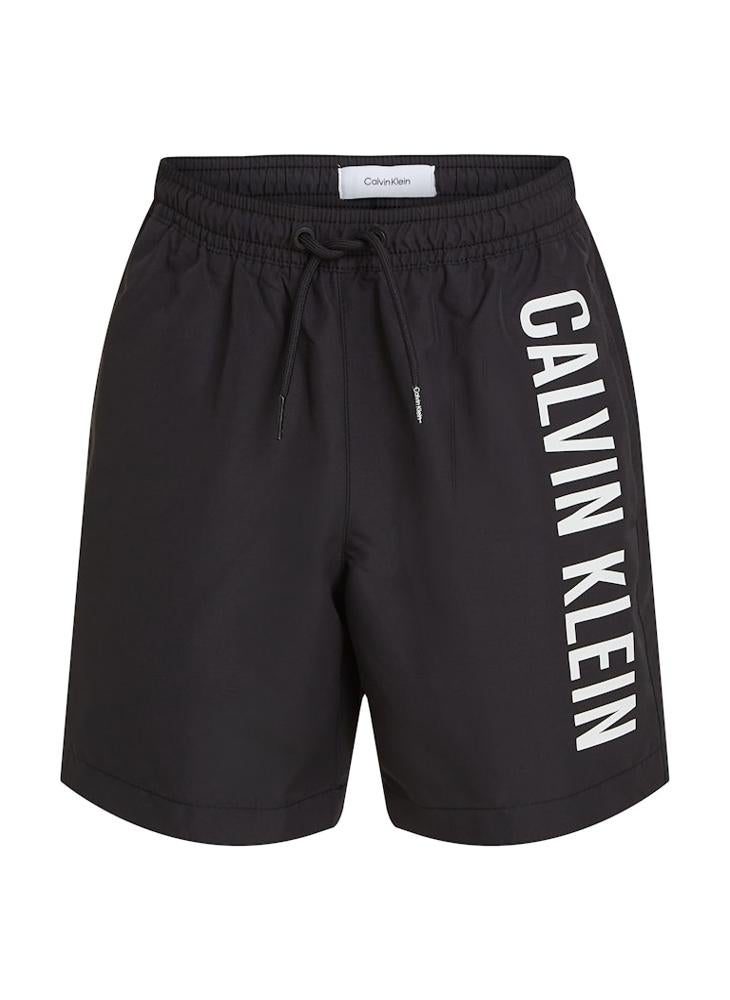 Calvin Klein Jeans Kids Medium Drawstring Logo Detailed Swim Shorts 