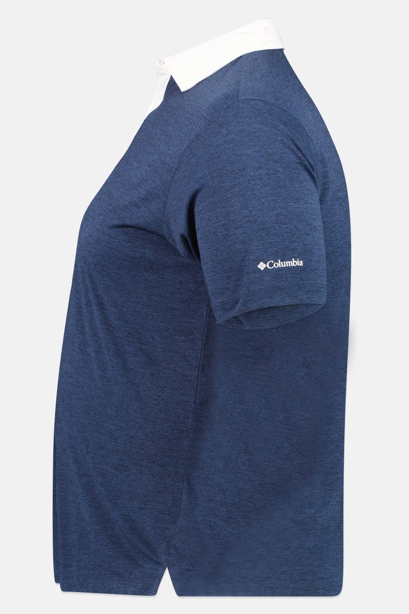 Columbia Men Sportswear Fit Short Sleeve Golf Polo Shirt, Navy - Image 3