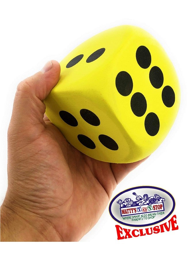 Matty's Toy Stop 5" Eva Foam Dice (Pack Of 6) With Bonus Matty'S Toy Stop Storage Bag - Image 5