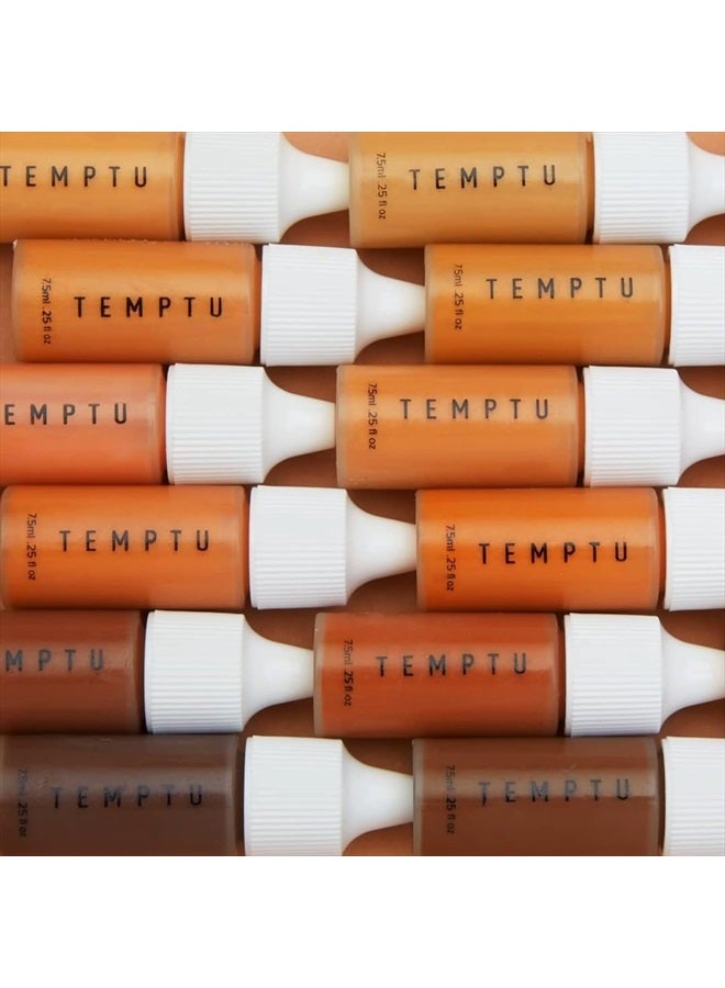 Temptu SilkSphere Airbrush Foundation: Long-Lasting Liquid Makeup, Medium to Full Coverage | 4-In-1 Formula Foundation, Primer, Concealer & Corrector | Luminous, Dewy Finish | 3.5N/W Buff | .25 Fl Oz - Image 3