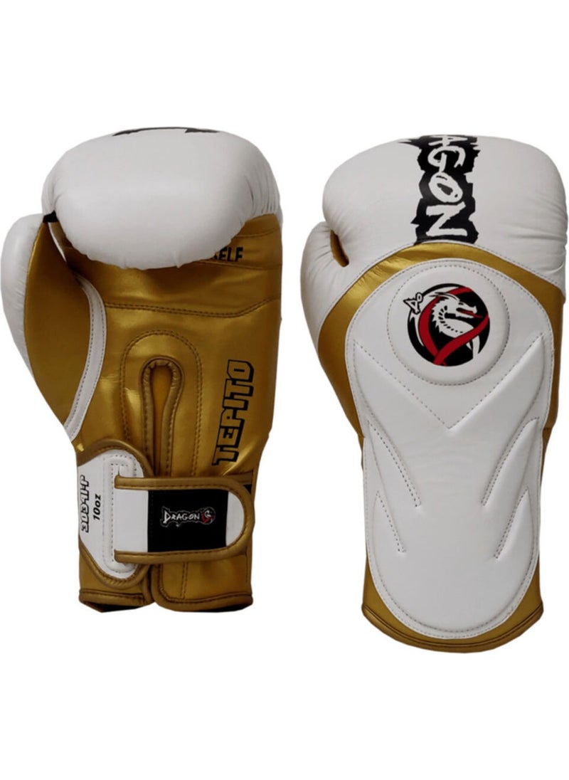 Dragon Tepito Boxing Gloves Muay Thai Kick Boxing Gloves and Whiteface Bandage Set of 2  - Image 4