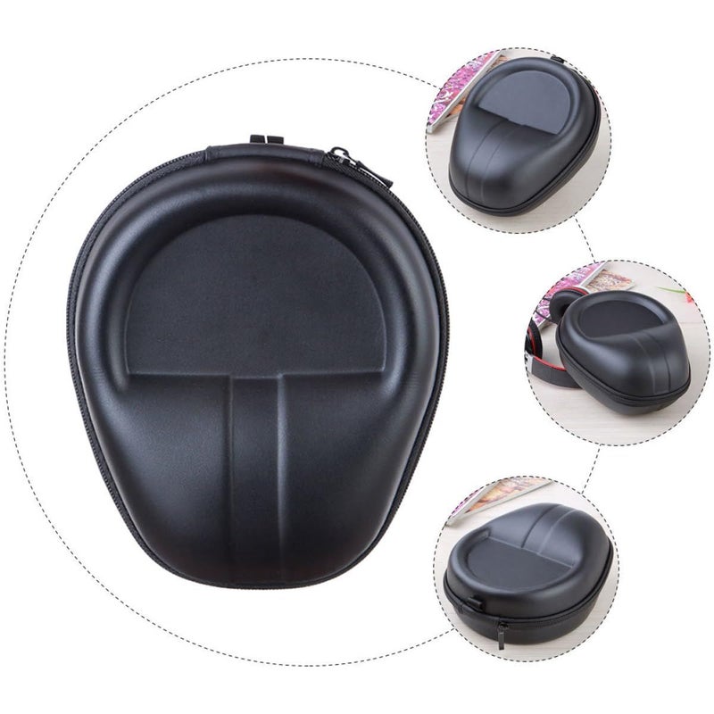 Large Black Eva Hard Shell Headphone Carrying Case Over Ear Headphones Travel Storage Bag - Image 4
